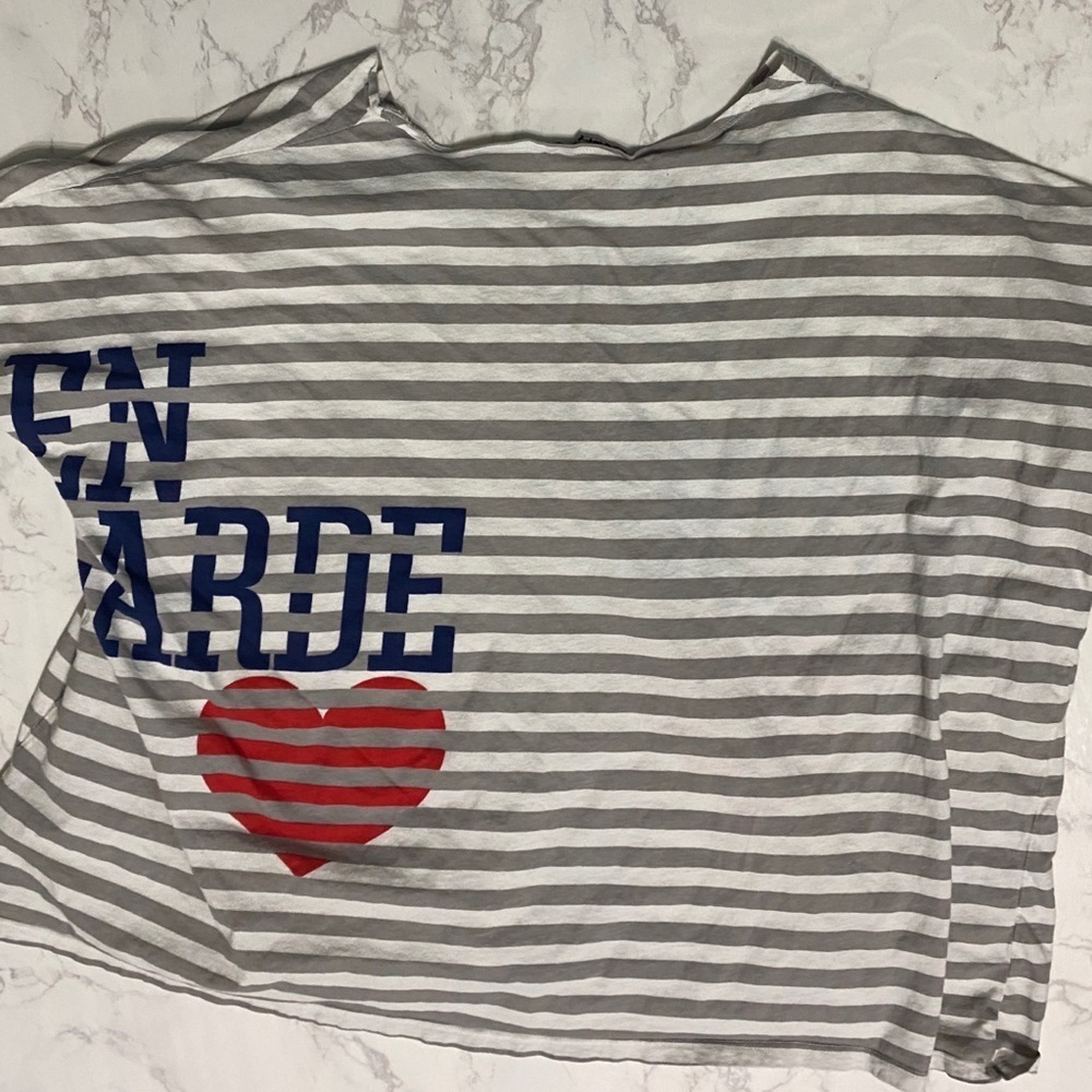 UO Truly Madly Deeply En Garde striped t-shirt OS - Picture 6 of 7